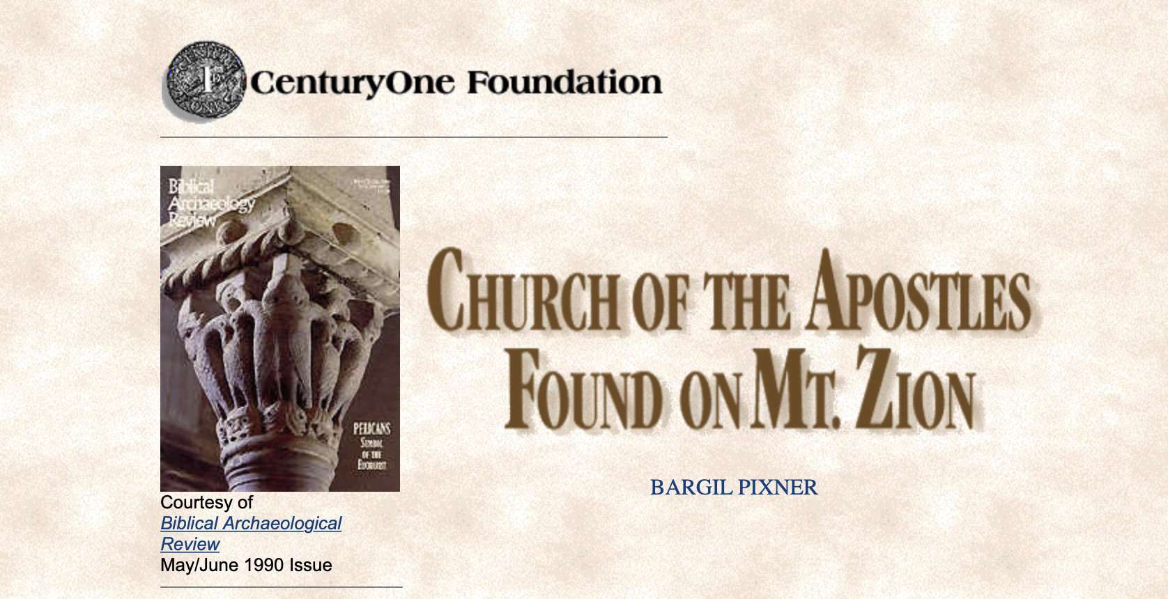 Church of the Apostles Found on Mt Zion! – TaborBlog
