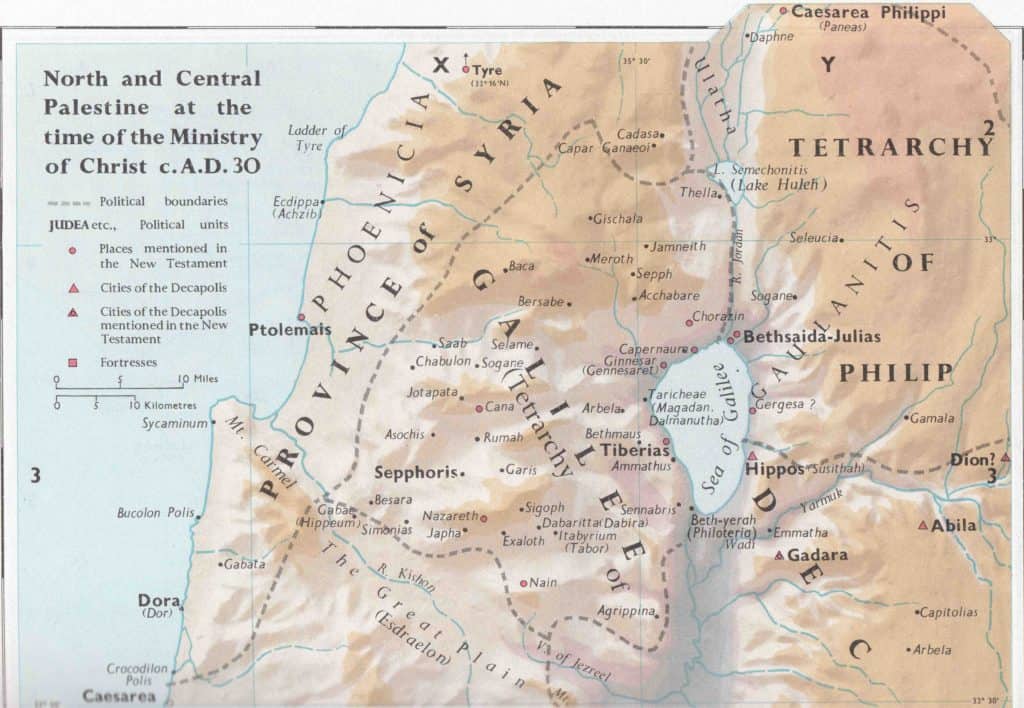 First Century Galilee Map